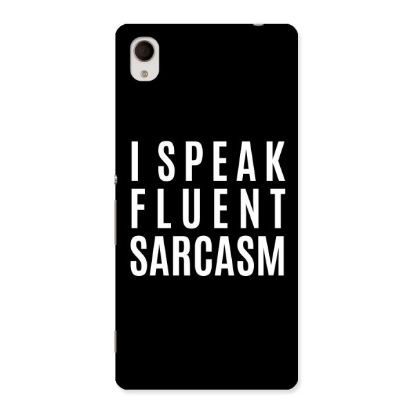 Fluent Sarcasm Back Case for Xperia M4 Aqua