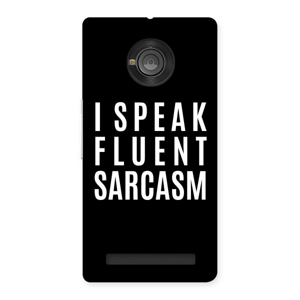 Fluent Sarcasm Back Case for Yu Yuphoria