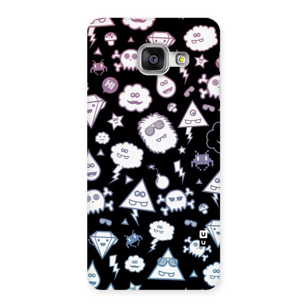 Funny Faces Back Case for Galaxy A3 2016