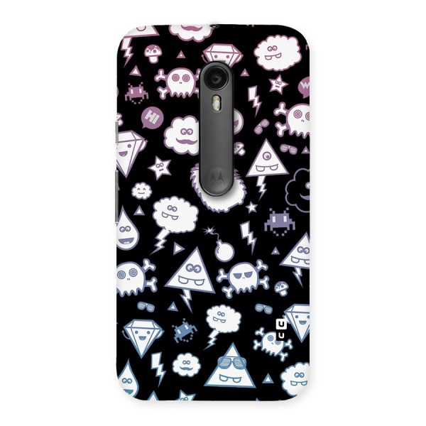 Funny Faces Back Case for Moto G3