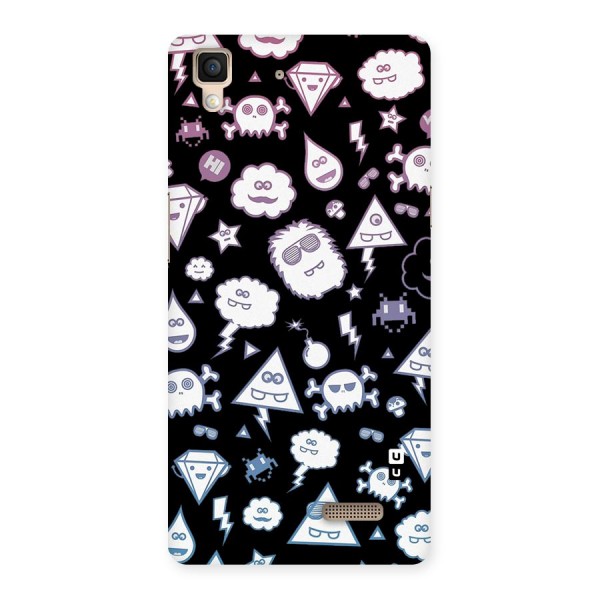 Funny Faces Back Case for Oppo R7