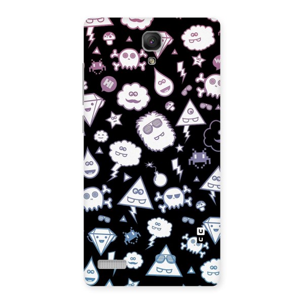 Funny Faces Back Case for Redmi Note