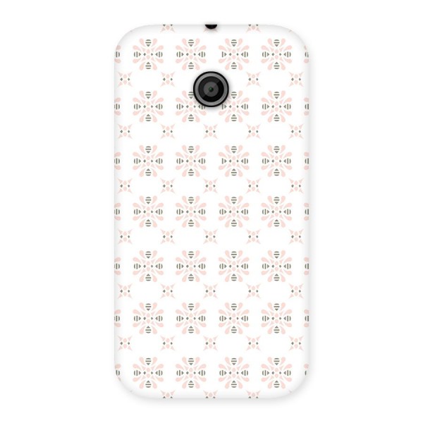 Pink Floral Pattern Back Case for Moto E