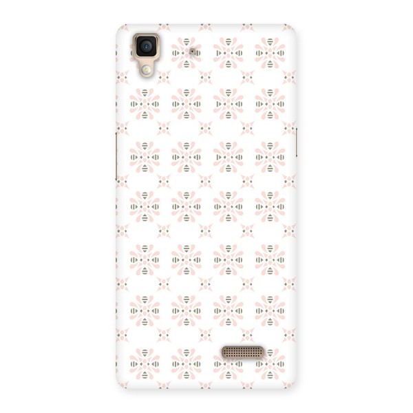 Pink Floral Pattern Back Case for Oppo R7