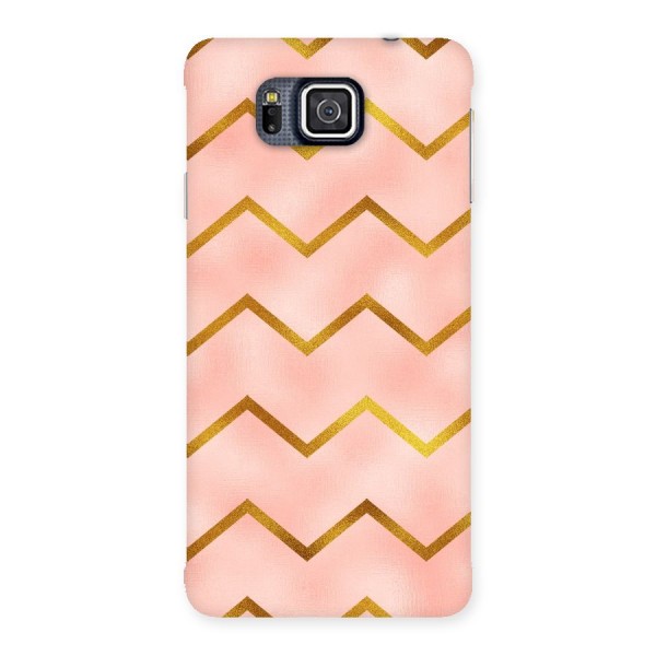 Gold Pink Pattern Back Case for Galaxy Alpha