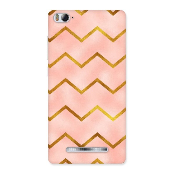 Gold Pink Pattern Back Case for Xiaomi Mi4i