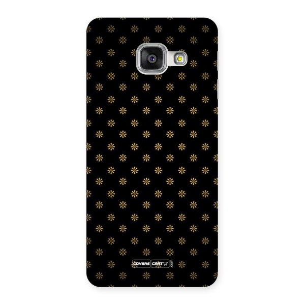 Golden Flowers Back Case for Galaxy A3 2016