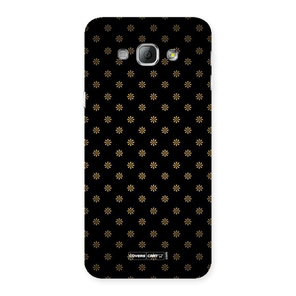 Golden Flowers Back Case for Galaxy A8