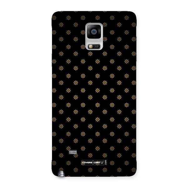 Golden Flowers Back Case for Galaxy Note 4