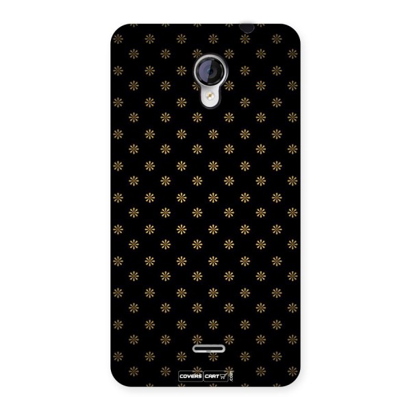 Golden Flowers Back Case for Micromax Unite 2 A106