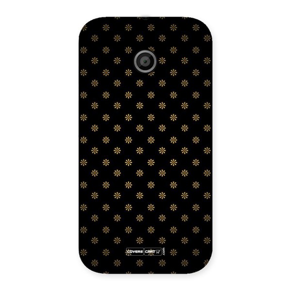 Golden Flowers Back Case for Moto E