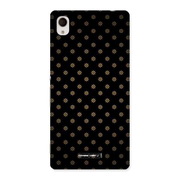 Golden Flowers Back Case for Xperia M4 Aqua