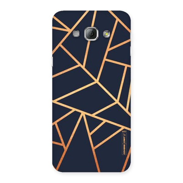 Golden Pattern Back Case for Galaxy A8