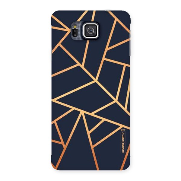 Golden Pattern Back Case for Galaxy Alpha