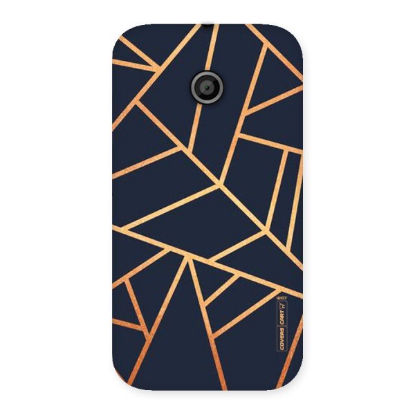 Golden Pattern Back Case for Moto E