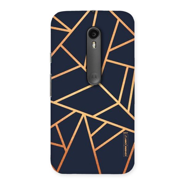 Golden Pattern Back Case for Moto G3