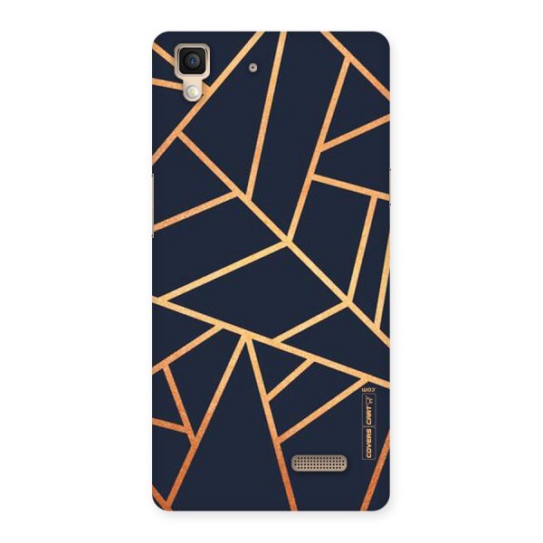 Golden Pattern Back Case for Oppo R7