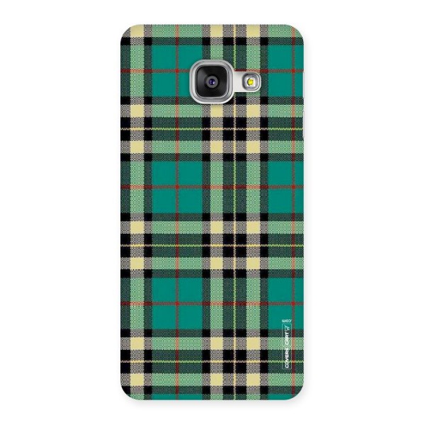 Green Check Back Case for Galaxy A3 2016