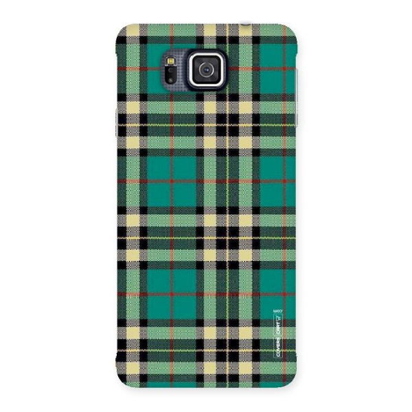 Green Check Back Case for Galaxy Alpha