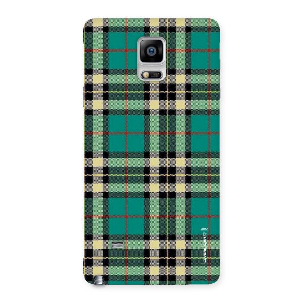 Green Check Back Case for Galaxy Note 4