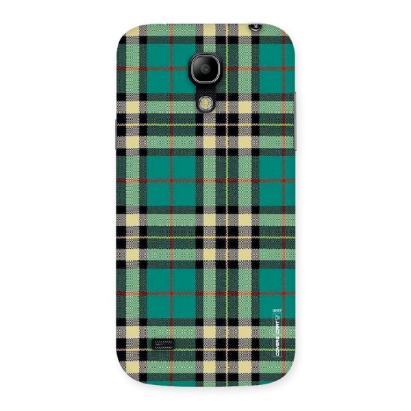 Green Check Back Case for Galaxy S4 Mini