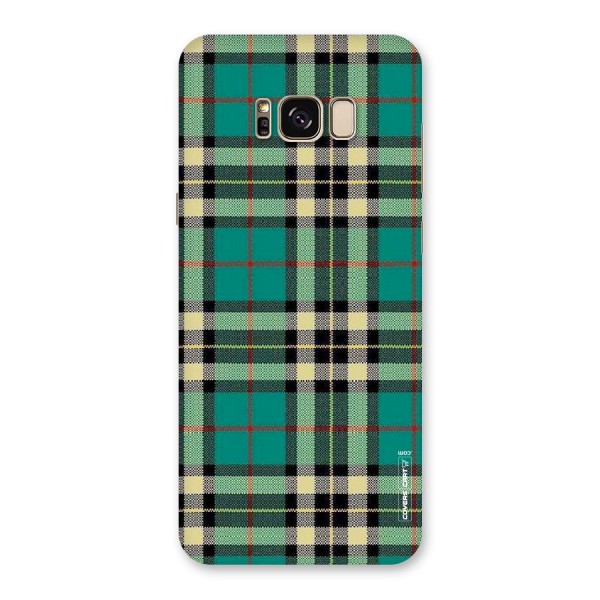 Green Check Back Case for Galaxy S8 Plus