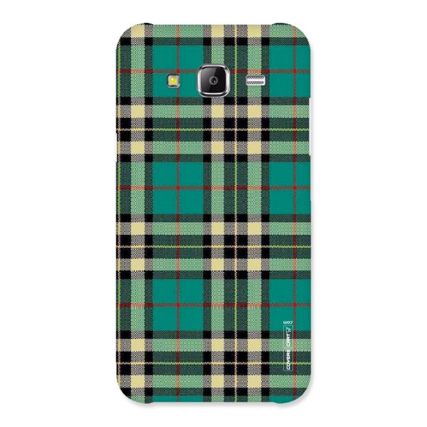 Green Check Back Case for Samsung Galaxy J5