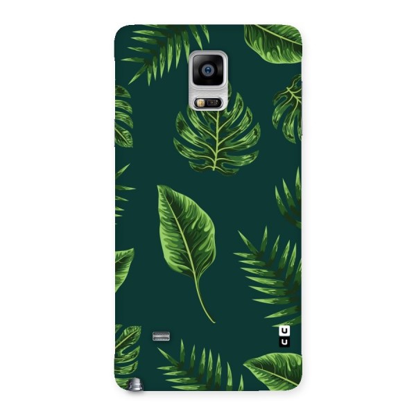 Green Leafs Back Case for Galaxy Note 4