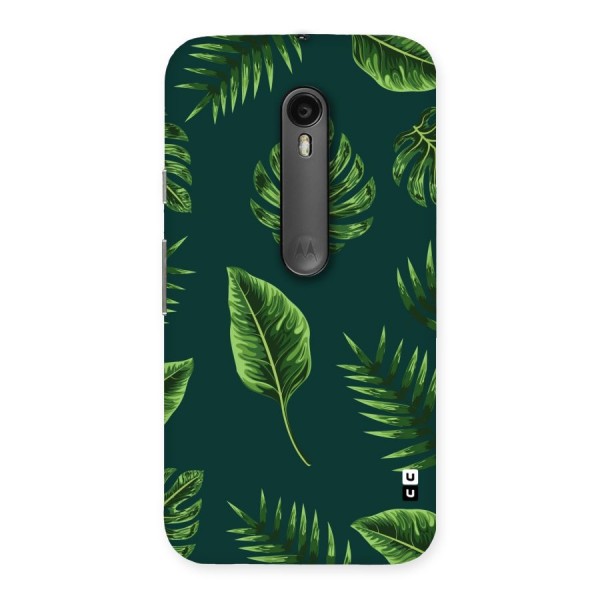 Green Leafs Back Case for Moto G3