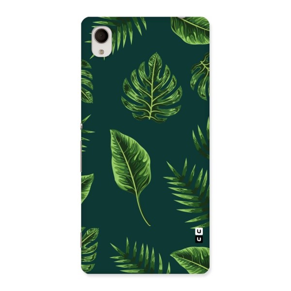 Green Leafs Back Case for Sony Xperia M4