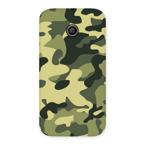 Green Military Pattern Back Case for Moto E