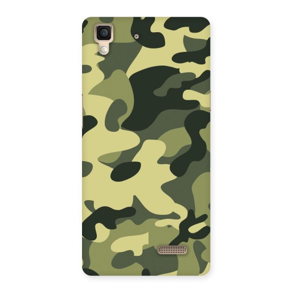 Green Military Pattern Back Case for Oppo R7