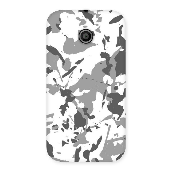 Grey Camouflage Army Back Case for Moto E