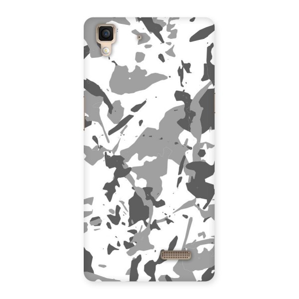 Grey Camouflage Army Back Case for Oppo R7