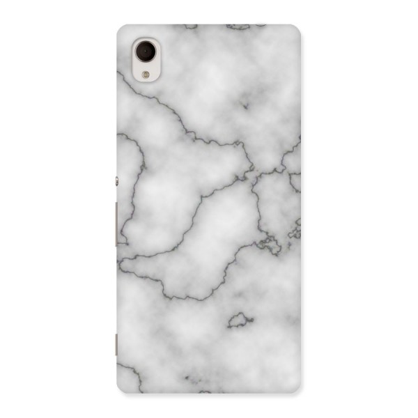 Grey Marble Back Case for Xperia M4 Aqua