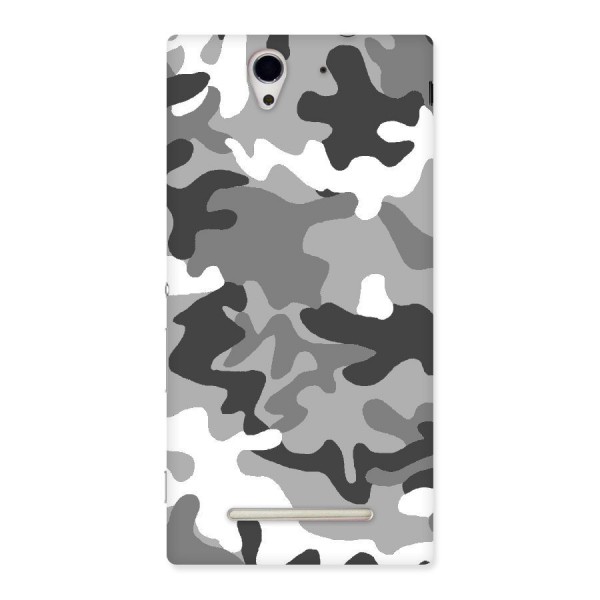 Grey Military Back Case for Sony Xperia C3