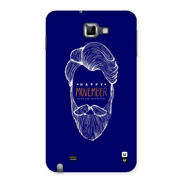 Happy Movember Blue Back Case for Galaxy Note