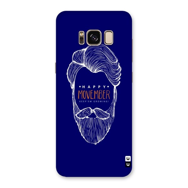 Happy Movember Blue Back Case for Galaxy S8