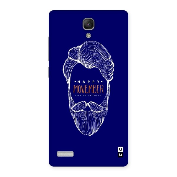 Happy Movember Blue Back Case for Redmi Note