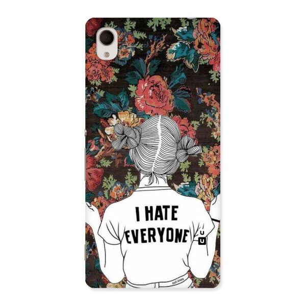 Hate Everyone Back Case for Sony Xperia M4