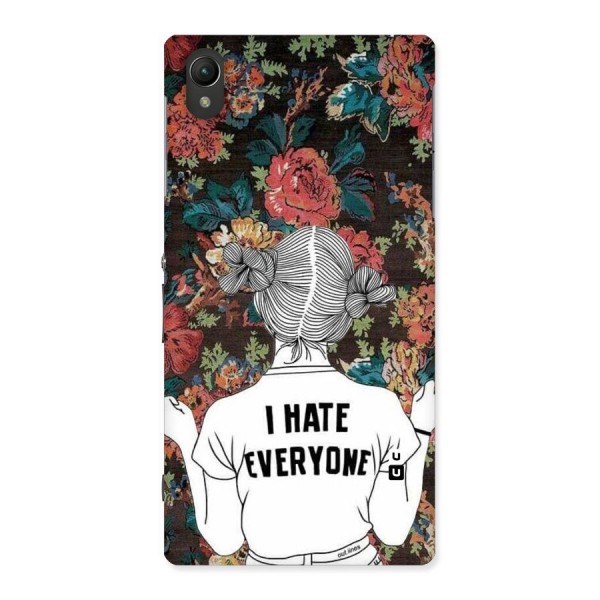 Hate Everyone Back Case for Sony Xperia Z1