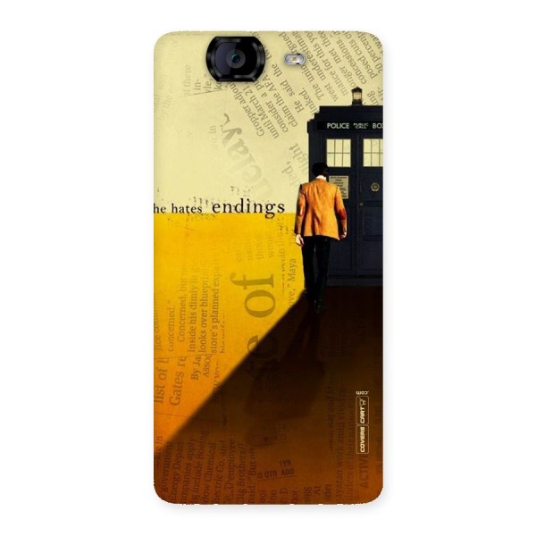 Hates Endings Back Case for Canvas Knight A350