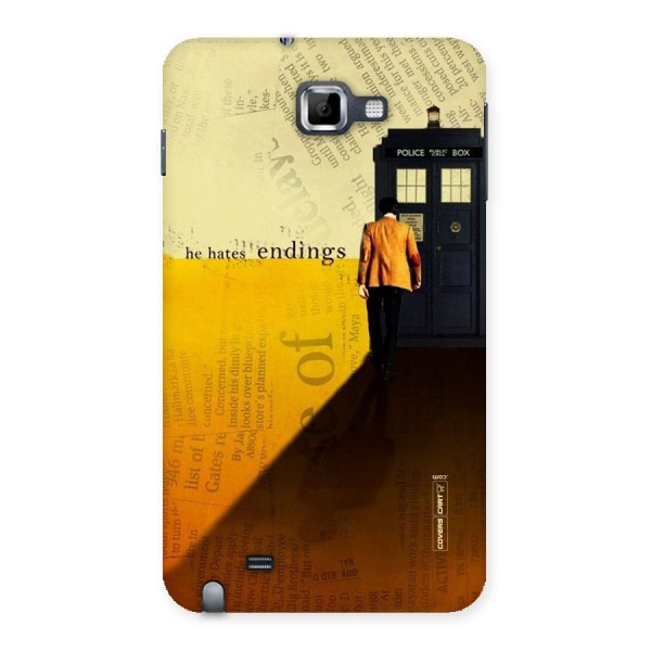 Hates Endings Back Case for Galaxy Note