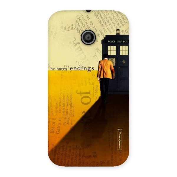 Hates Endings Back Case for Moto E