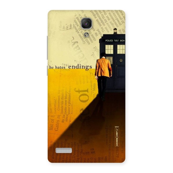 Hates Endings Back Case for Redmi Note