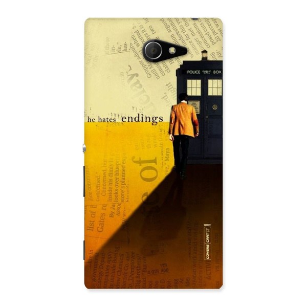 Hates Endings Back Case for Sony Xperia M2