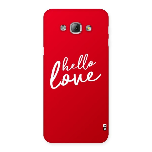 Hello Love Back Case for Galaxy A8