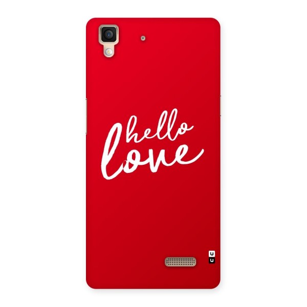 Hello Love Back Case for Oppo R7