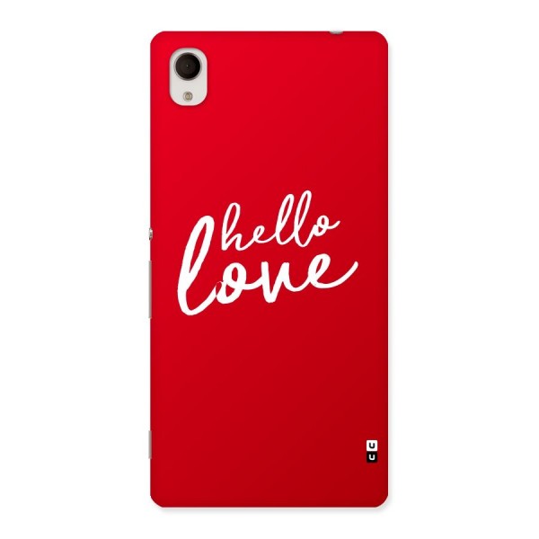 Hello Love Back Case for Sony Xperia M4