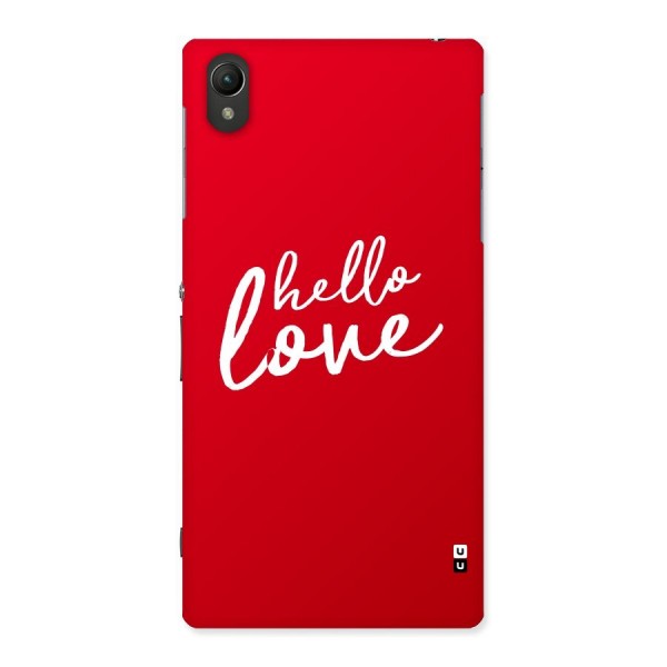 Hello Love Back Case for Sony Xperia Z1